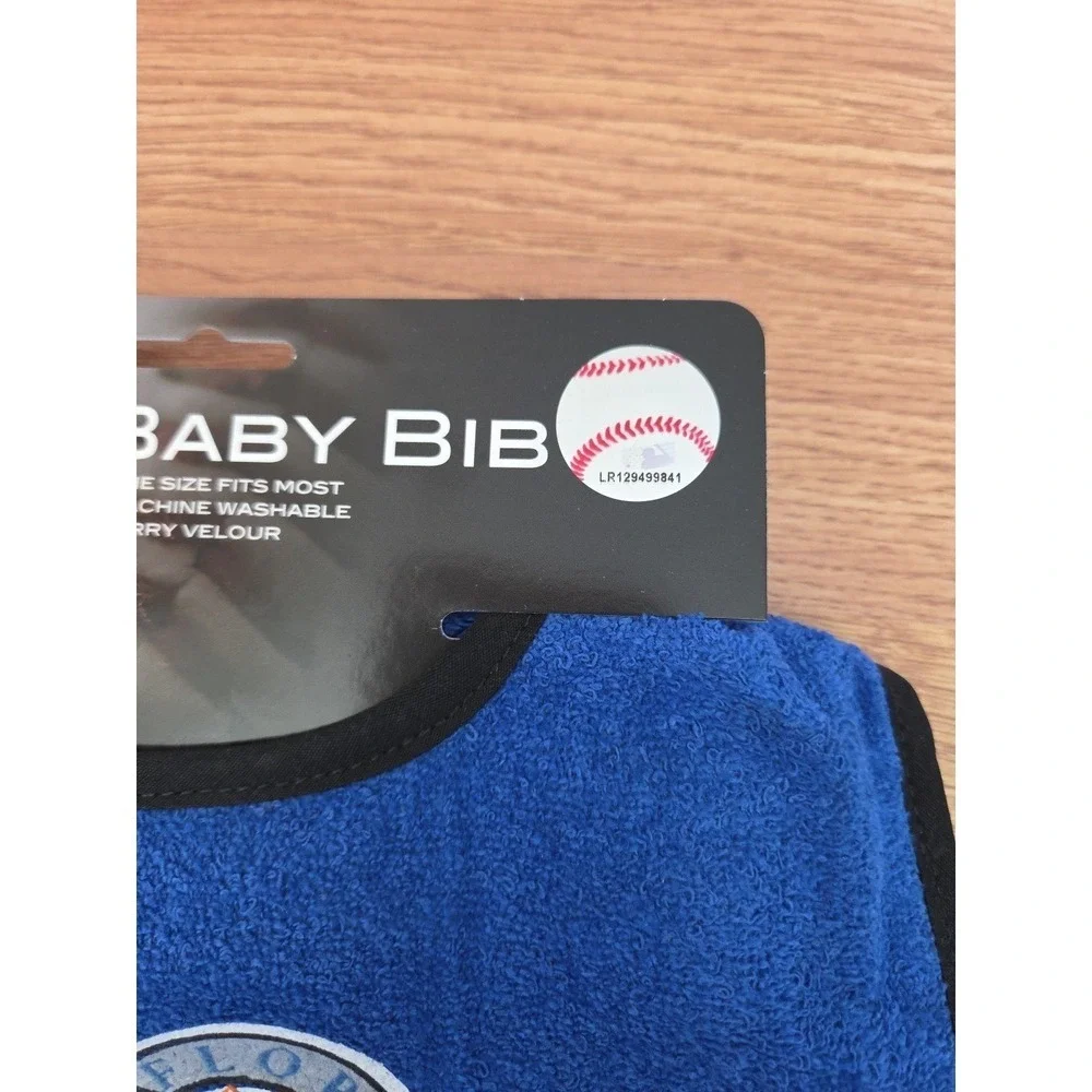 MLB Florida Marlins Baby Bib NEW Baseball Machine Washable Blue Snap Bib
